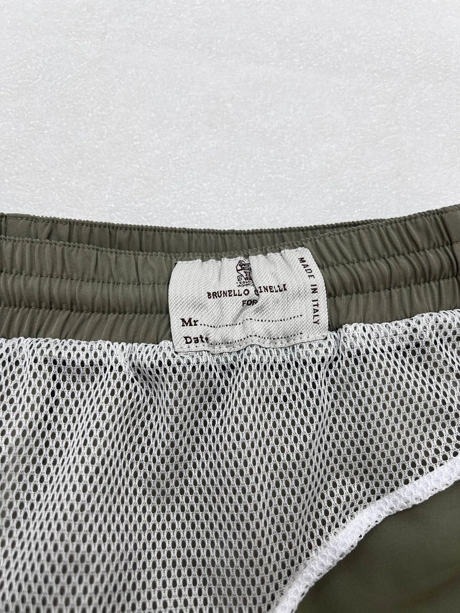 Brunello Cucinelli embroidered drawstring beach shorts S/M/L/XL
